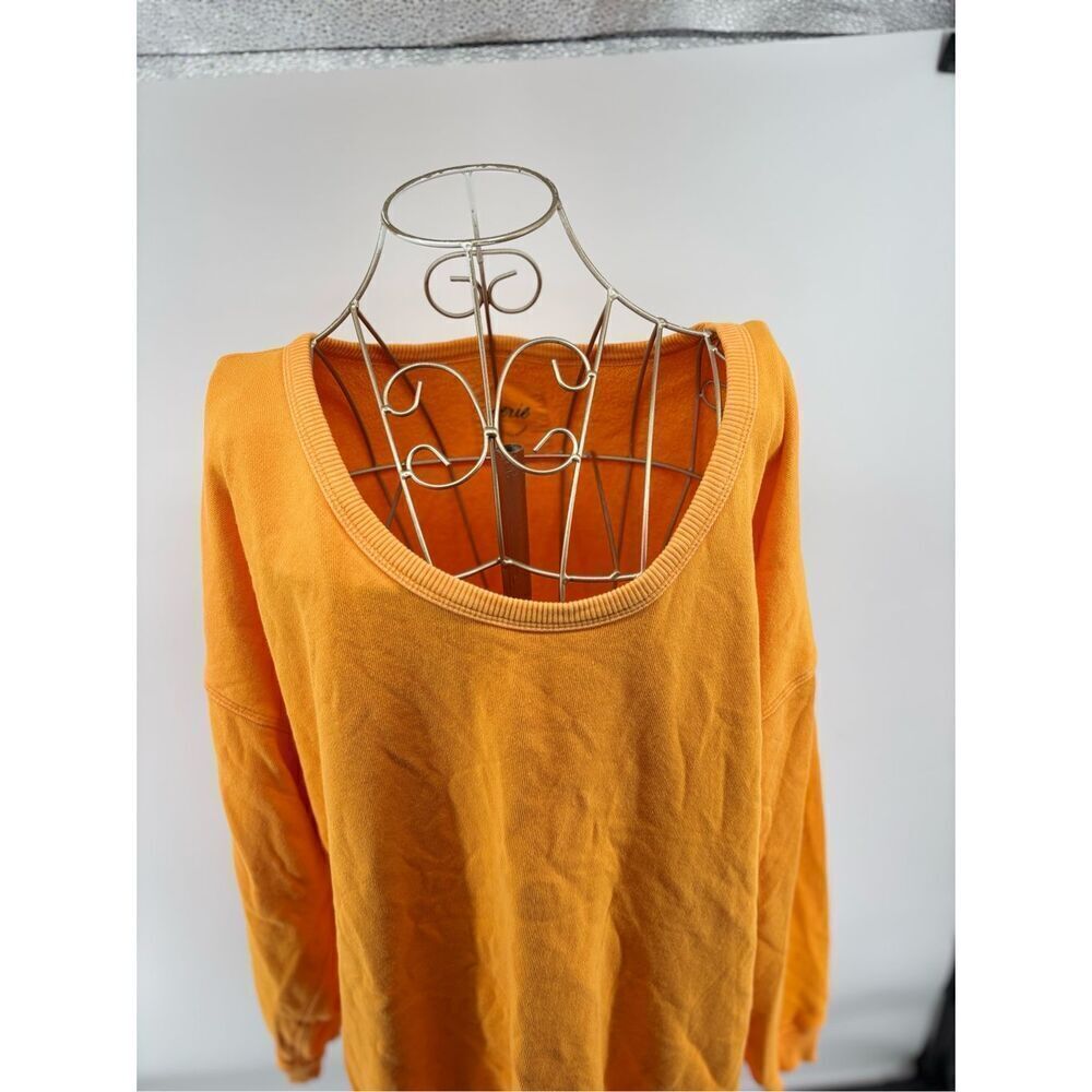 Aerie yellow orange women’s sweatshirt size medium 100% cotton - Picture 4 of 12